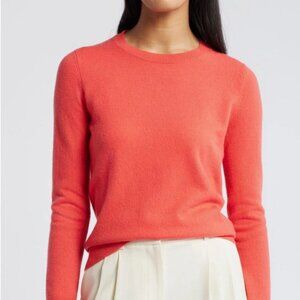 J Crew Cashmere Sweater Bright Persimmon